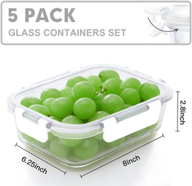 VERONES airtight BPA-free lids prevent leaks and keep leftovers fresh.