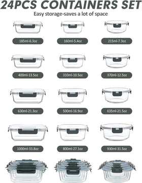 VERONES airtight BPA-free lids prevent leaks and keep contents fresh.