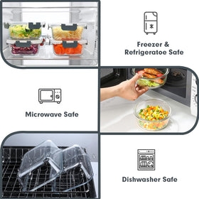 VERONES airtight BPA-free lids prevent leaks and preserve freshness.