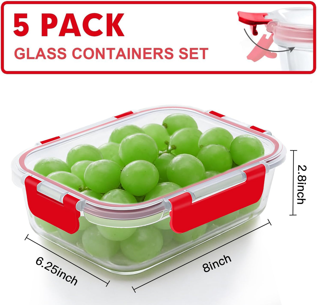 VERONES airtight lids ensure spill-free transport for soups and sauces.