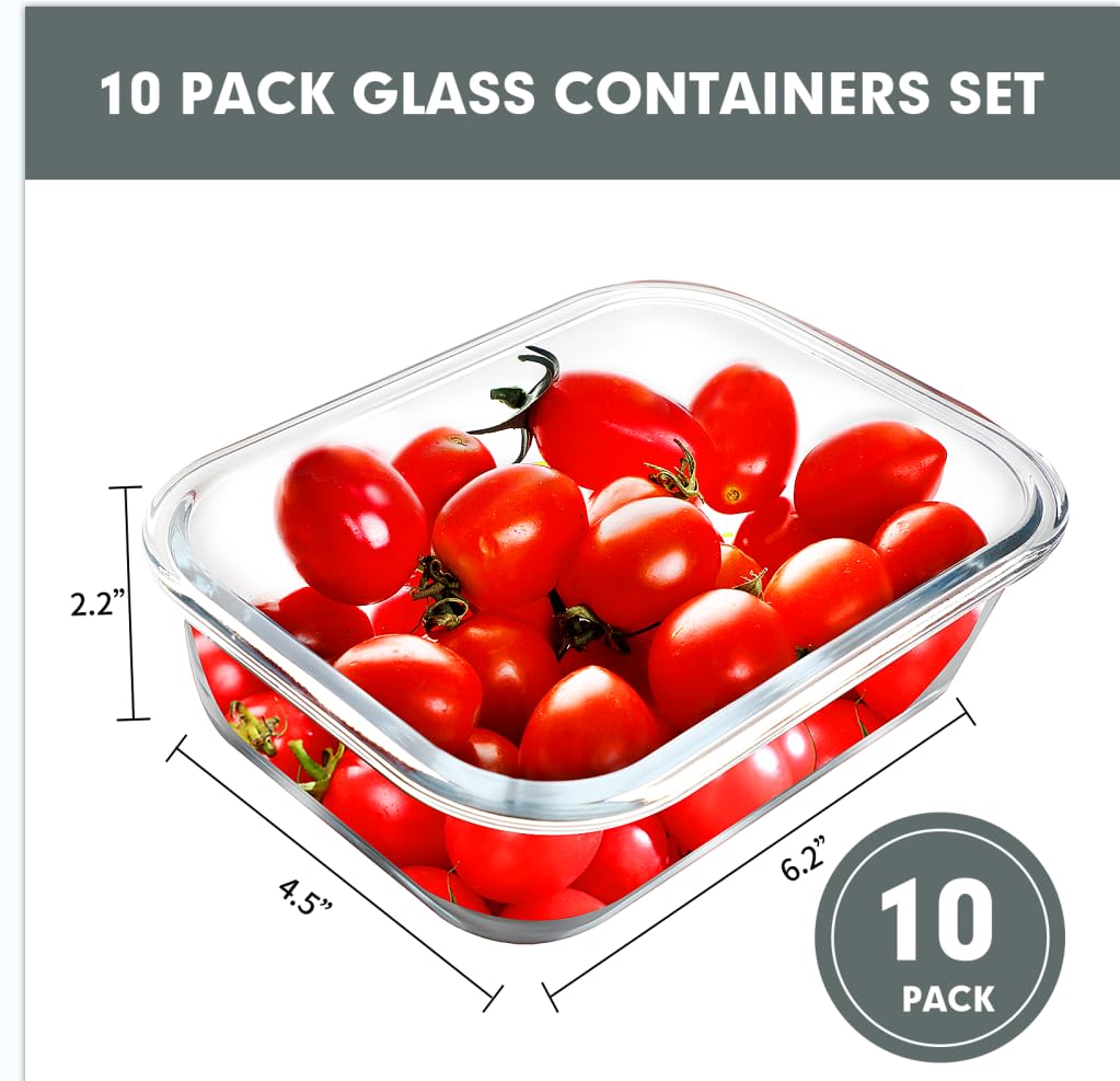 VERONES glass lunch containers with airtight lids prevent leaks during commute.