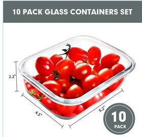 VERONES glass lunch containers with airtight lids prevent leaks during commute.
