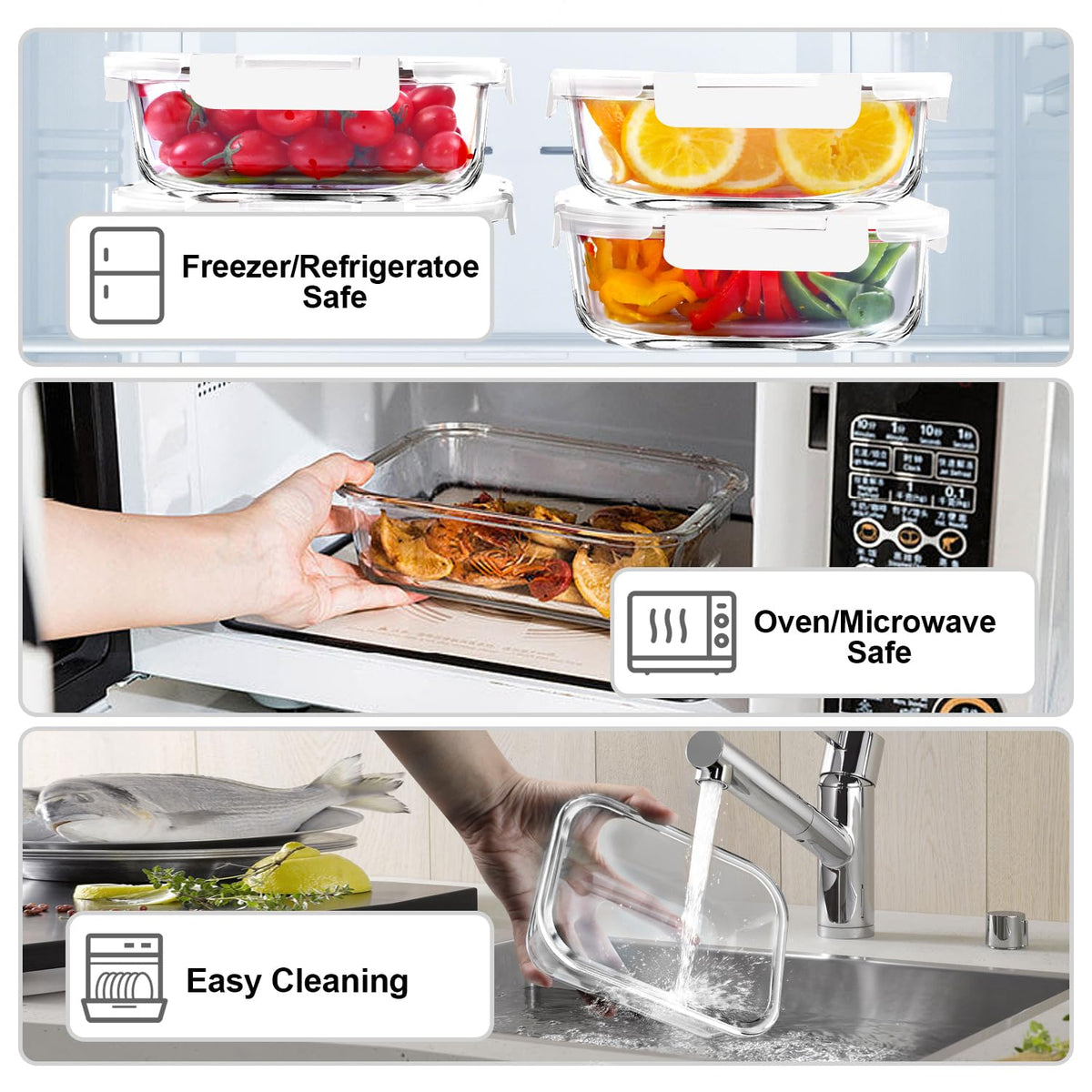VERONES borosilicate glass withstands heat and temperature changes.