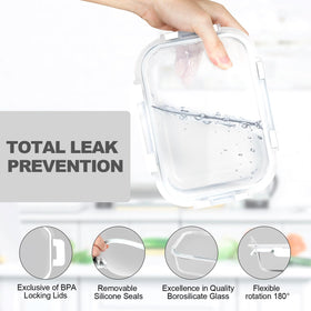 VERONES borosilicate glass withstands oven, microwave, and freezer use with easy cleanup