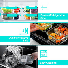 VERONES crystal-clear borosilicate glass shows contents at a glance