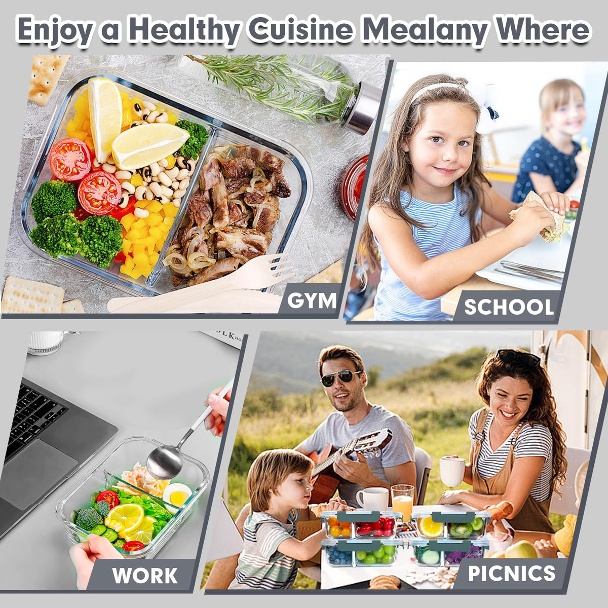 VERONES glass containers are dishwasher safe with lids washed separately.
