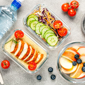 VERONES glass containers dishwasher-safe when lid is removed.