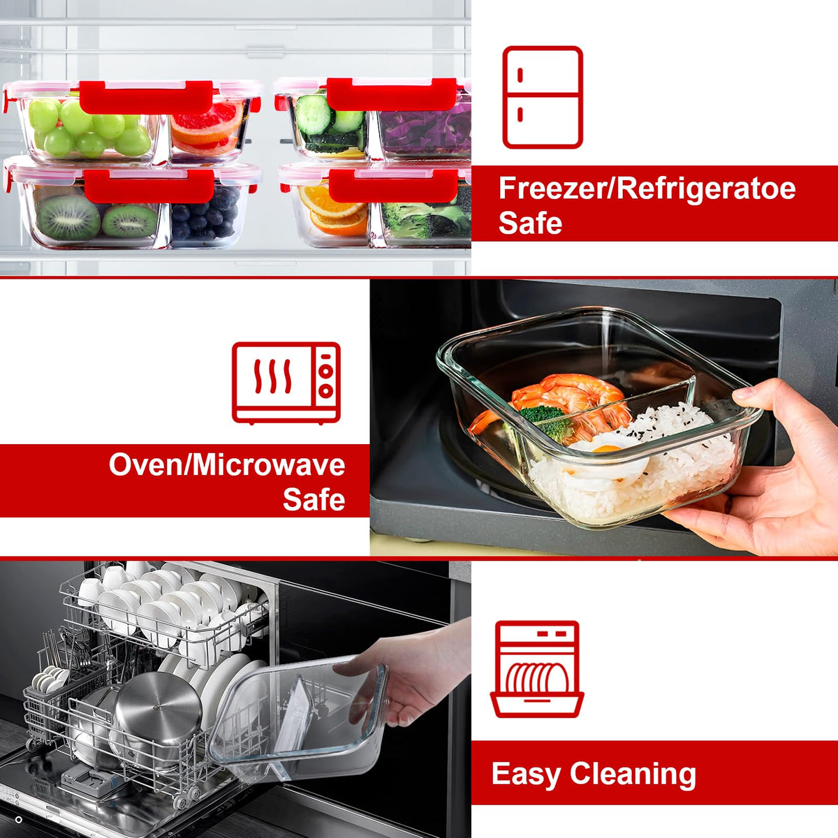 VERONES dishwasher-safe glass enables quick cleanup after meals.
