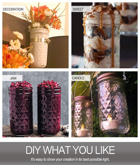 VERONES glass jars for refrigerator safe short term storage