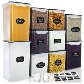 VERONES large tall airtight containers front view for clear dry goods visibility
