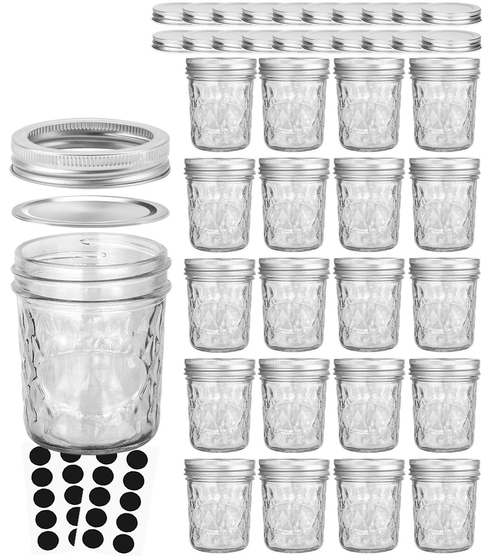 VERONES 6oz mason jar case of 20 for jams and pantry storage