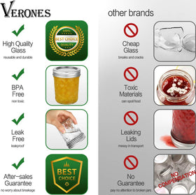 VERONES 6oz jars ideal for wedding favors and decorative gifts