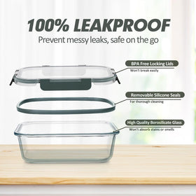 VERONES meal-prep set in 12 sizes ideal for portions and leftovers.
