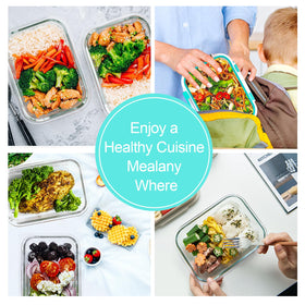 VERONES non-toxic glass containers are easy to clean and reuse.