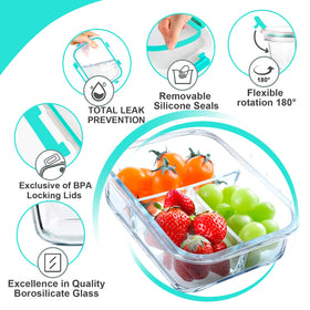 VERONES oven microwave freezer safe containers for versatile meal prep