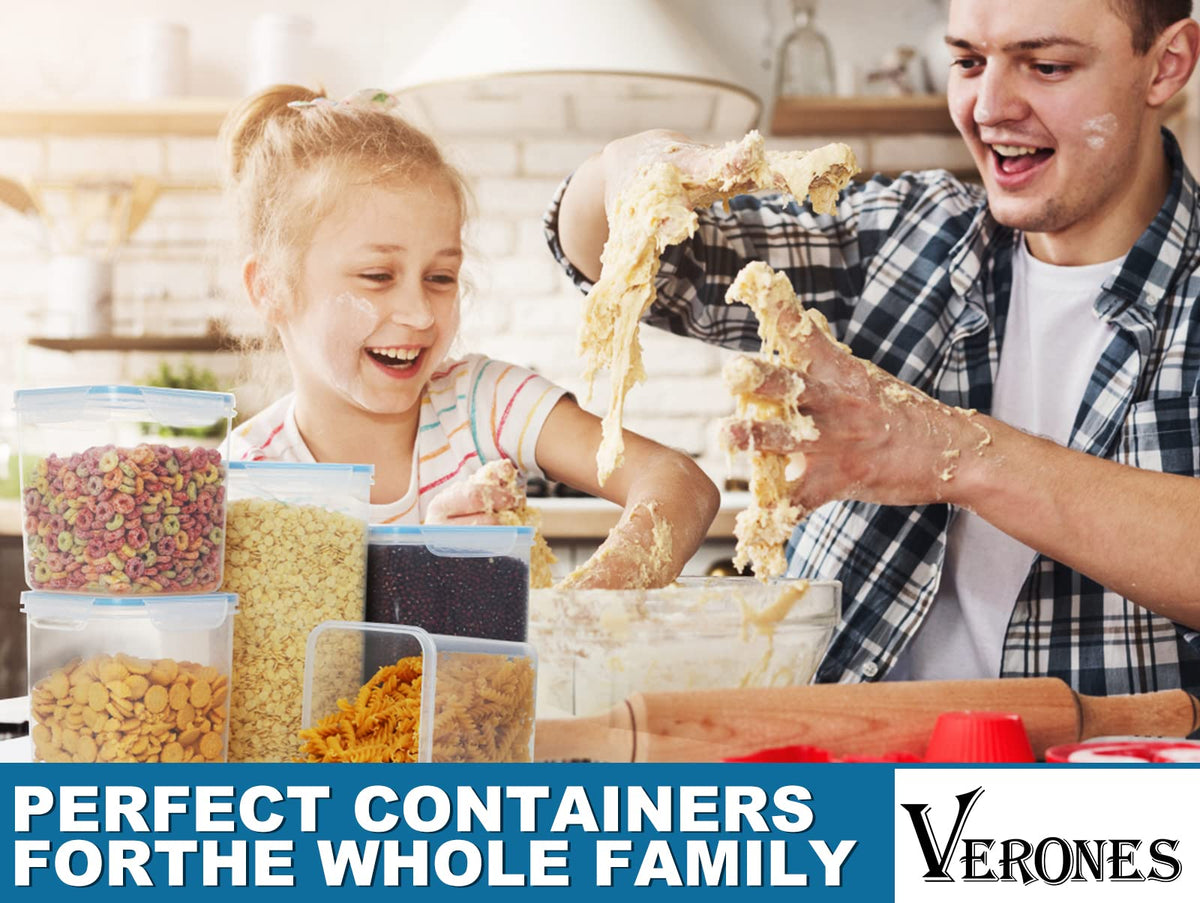 VERONES space-saving stackable design keeps kitchen neat