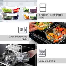 VERONES stackable meal prep containers save fridge space