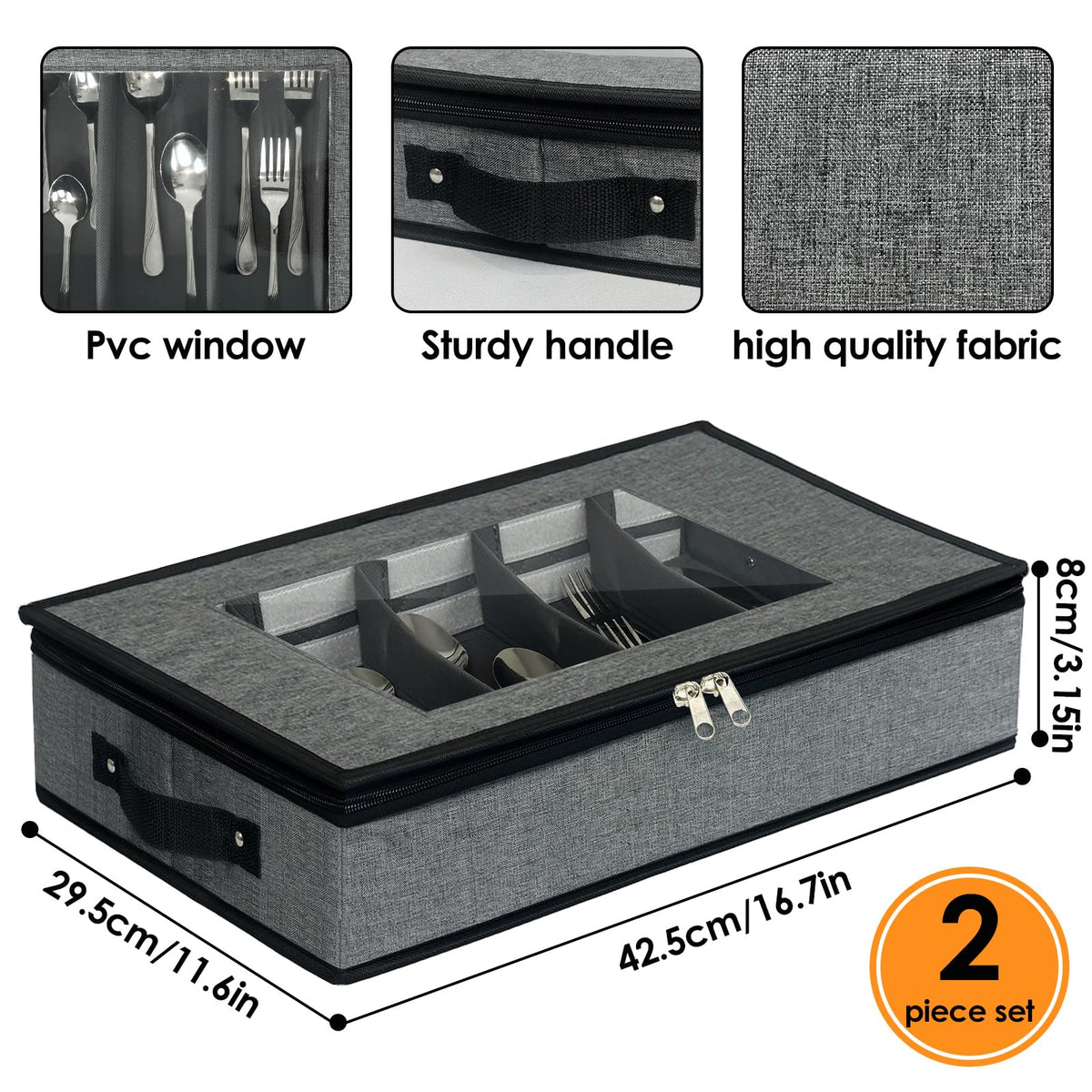 VERONLY removable lid offers dust protection and easy access.