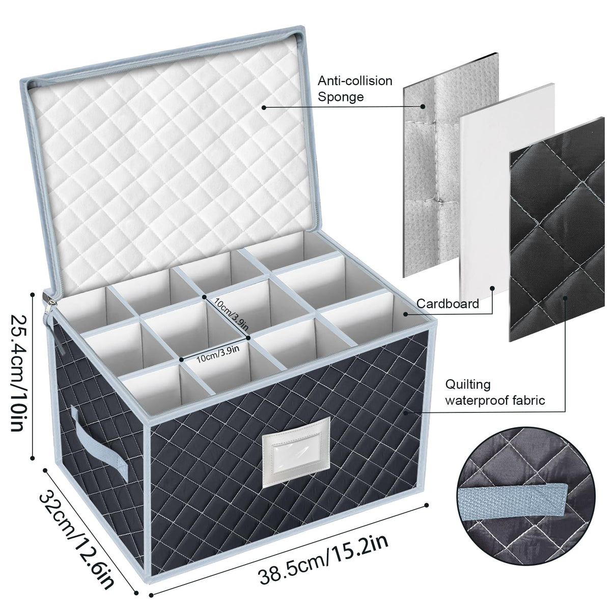 VERONLY foldable, eco-friendly fabric makes storage portable and sustainable.