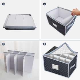VERONLY grey storage box complements modern kitchens and pantries.