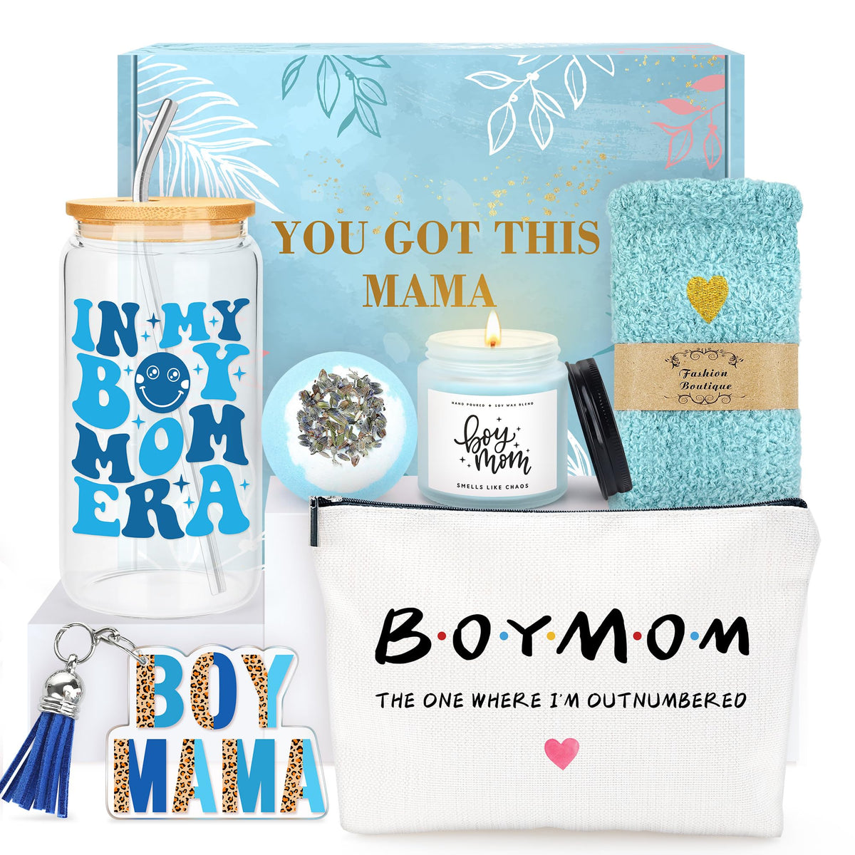 Verouis boy mom gift set packaging ready for gifting and display.