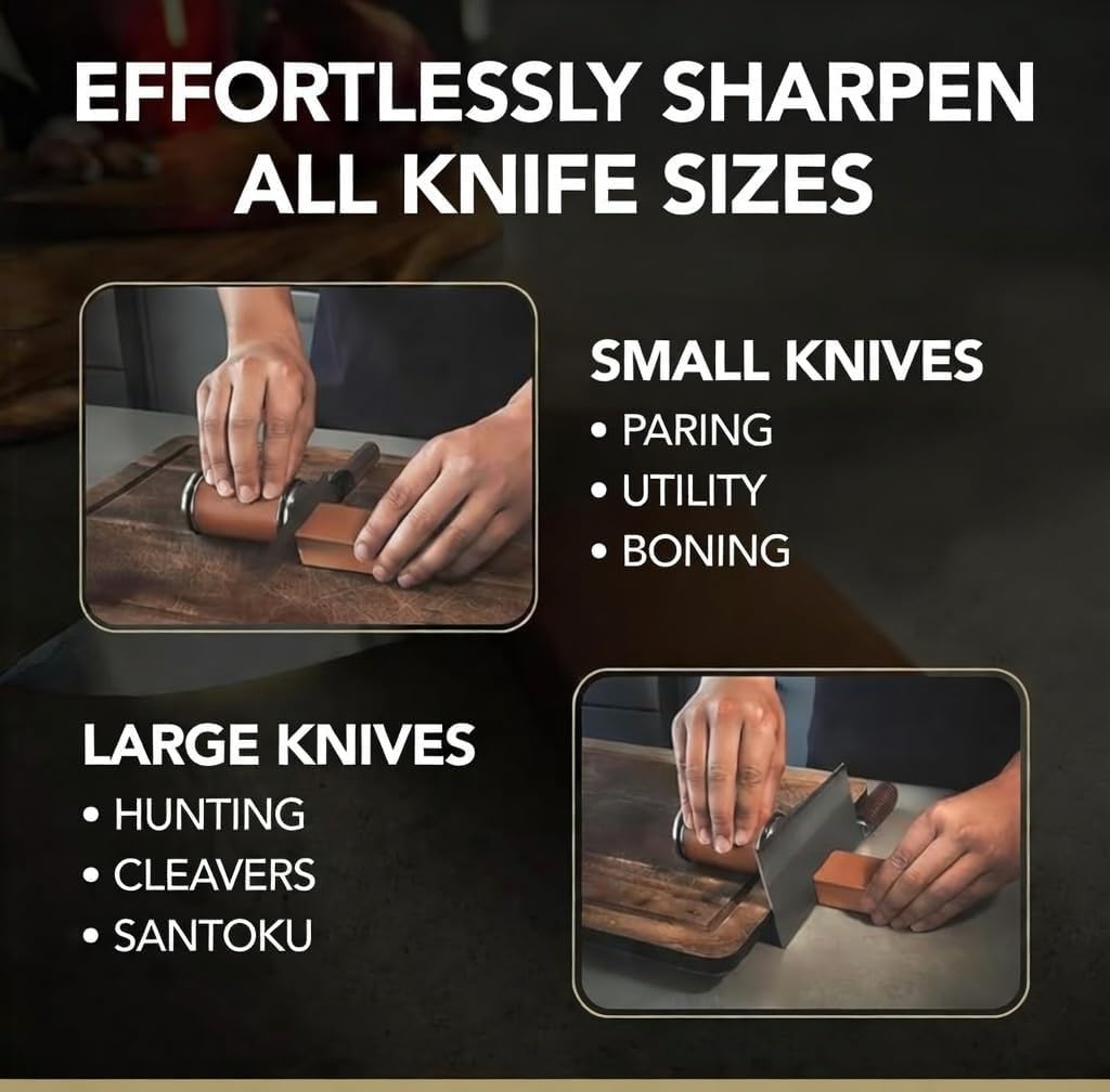 Versa Vibe 20-degree angle for durable kitchen knife edges
