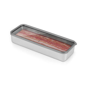 Verveia Bacon Container dimensions fit standard bacon slices neatly.
