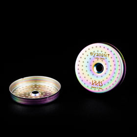 Verybarista 54mm backflush blind disk with logo grips for secure cleaning cycles