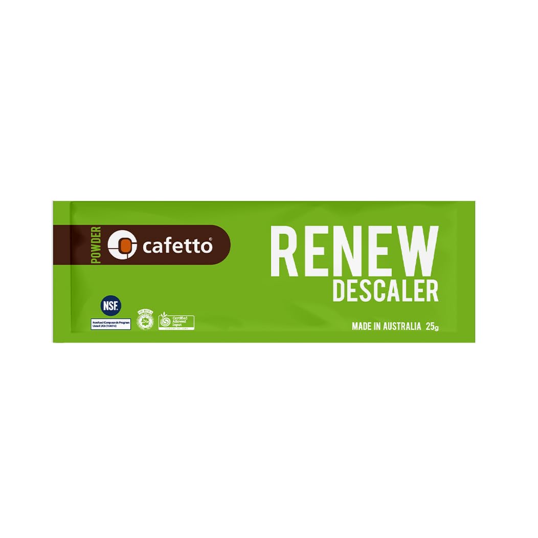 Verybarista Renew Descaler box back showing usage notes.