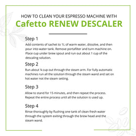 Verybarista Renew Descaler used to descale a kettle.