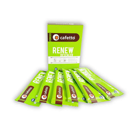 Verybarista Renew Descaler sachet close-up texture.