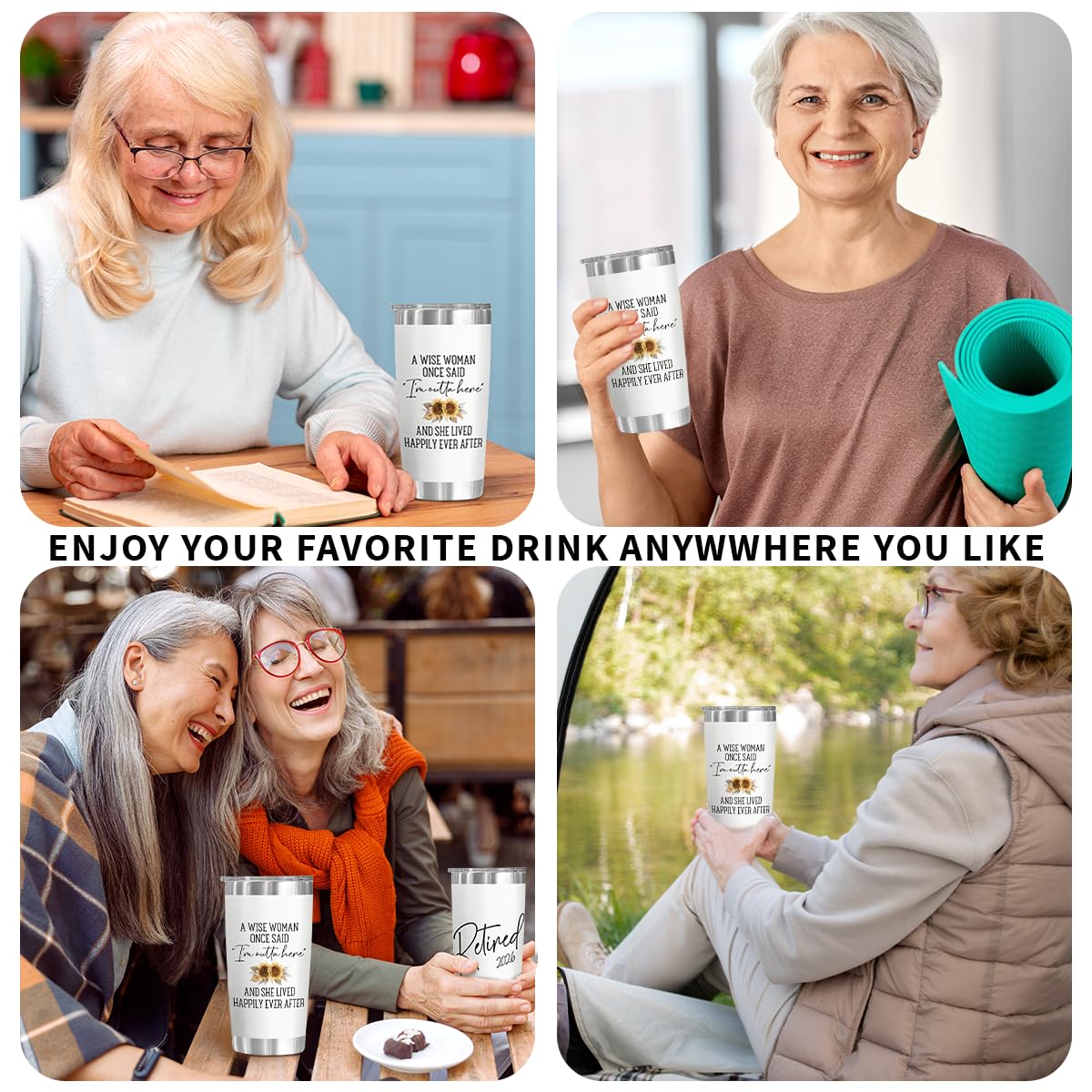 Veryhomy Mother’s Day gift tumbler suitable for retirement celebrations