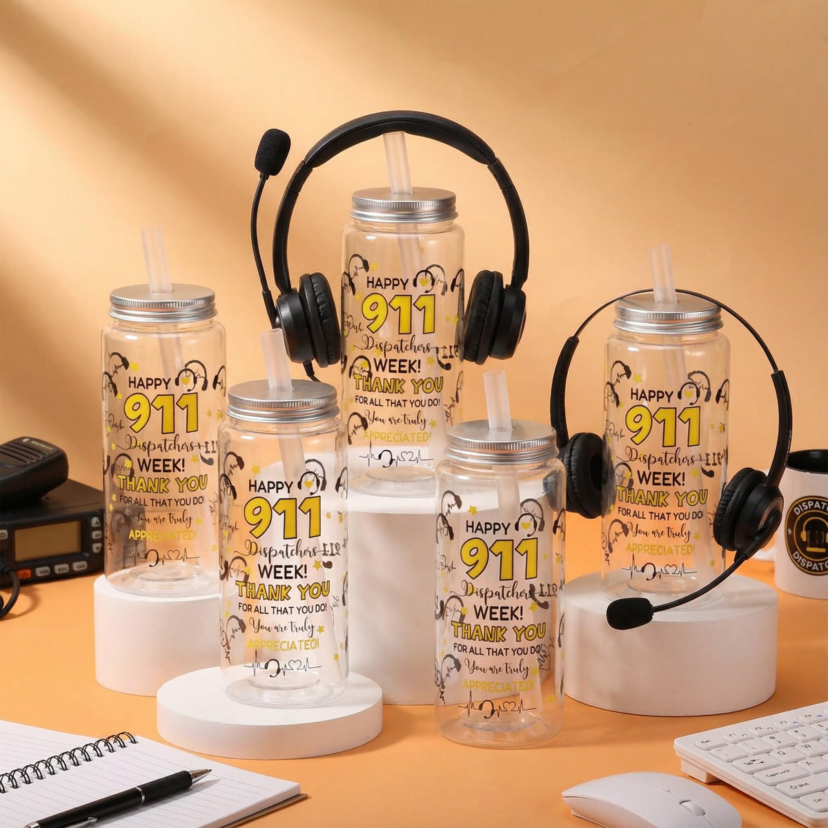 Vesici 14.2oz capacity tumbler keeps cold drinks refreshing during long shifts
