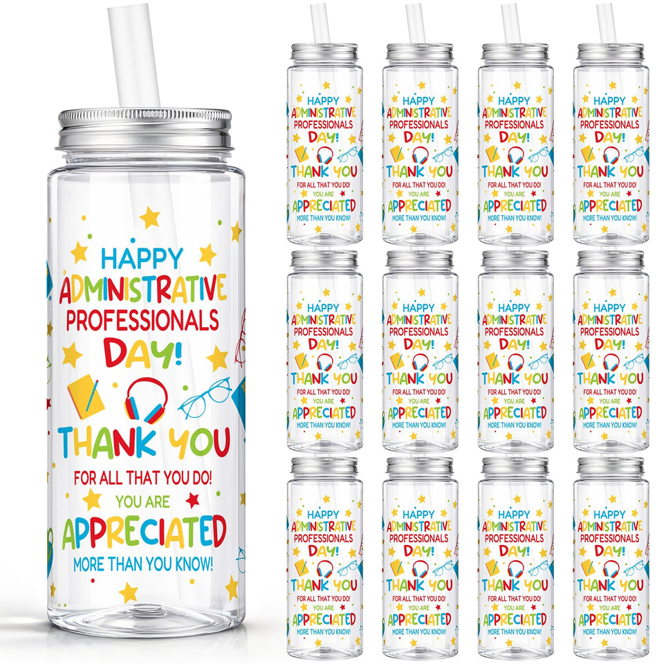Vesici admin pros day tumbler with lid and straw supports desk hydration.
