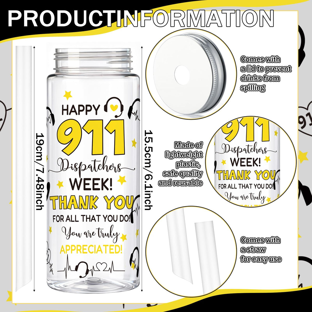 Vesici dispatch week design tumbler showcasing motivational quotes for team pride