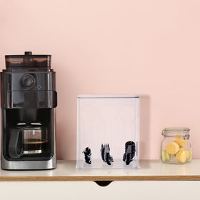 Vesici durable clear utensil organizer built for long-lasting kitchen use.