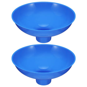 Vesici wide-mouth blue funnel for easy resin tank filling and spill-free transfers.