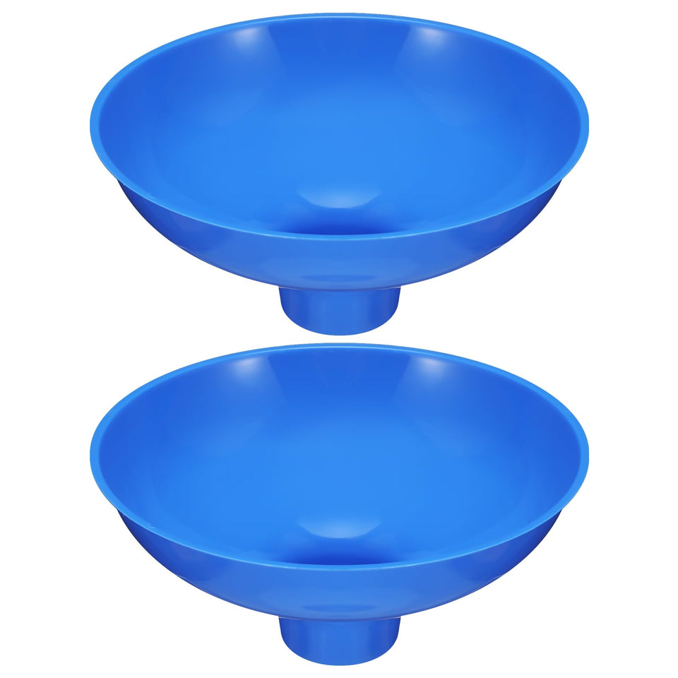 Vesici wide-mouth blue funnel for easy resin tank filling and spill-free transfers.
