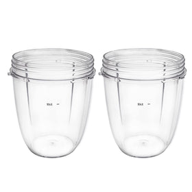 Veterger NutriBullet 18oz cups 2-pack for quick smoothies.
