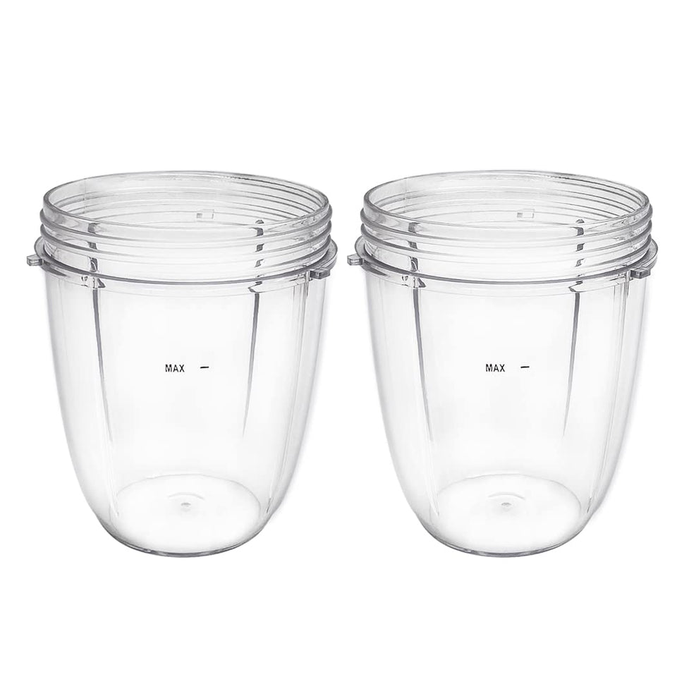 Veterger NutriBullet 18oz cups 2-pack for quick smoothies.