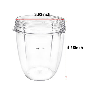 Veterger NutriBullet-compatible replacement cups 18oz for Original and Pro.