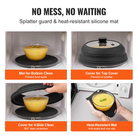 VEVOR 10.8 inch collapsible lid shown ready for storage