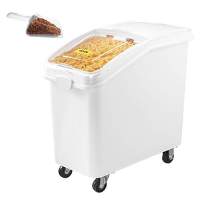 VEVOR 27-gallon rice bin with scoop for organized pantry storage