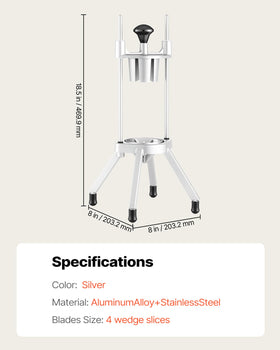 VEVOR 4-section frame uses premium die-cast aluminum for durability.
