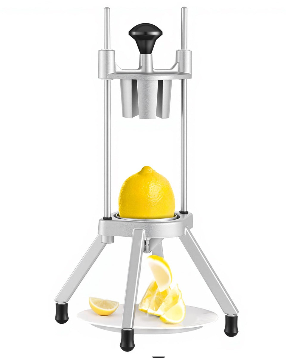 VEVOR 4-section wedger with durable stainless steel blade for precise citrus wedges.