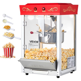 VEVOR 8oz popcorn kettle view showcases large batch capacity for gatherings