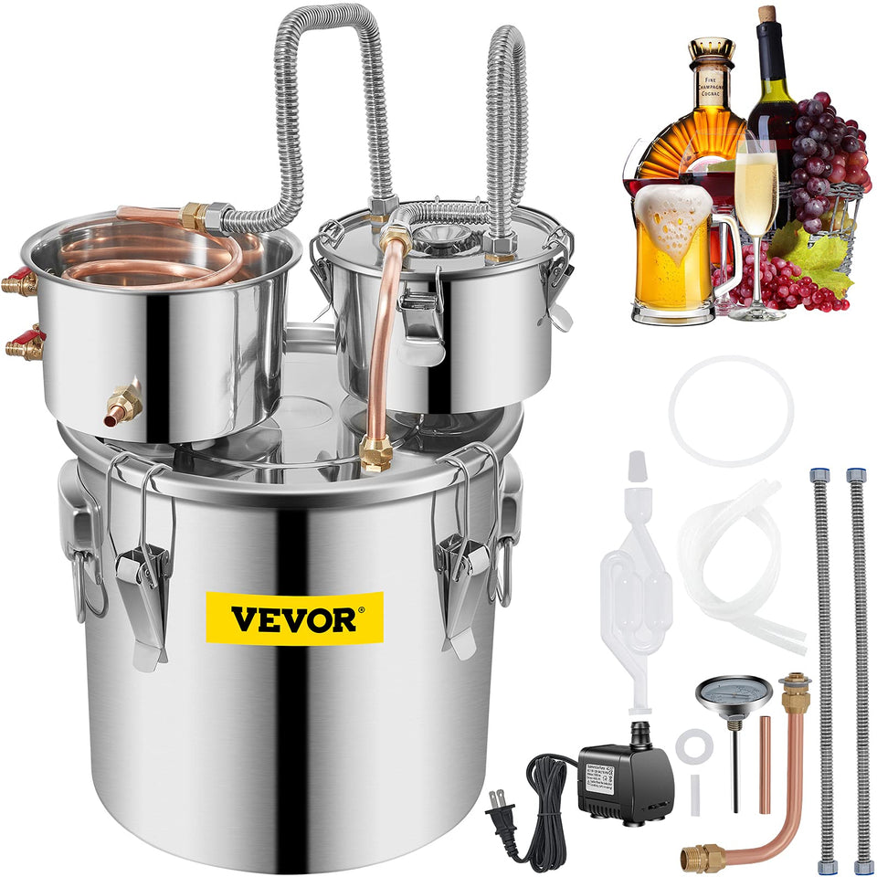 VEVOR alcohol still 8gal real capacity for efficient distillation batches