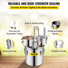 VEVOR food-grade silicone tubes provide flexible, secure sealing
