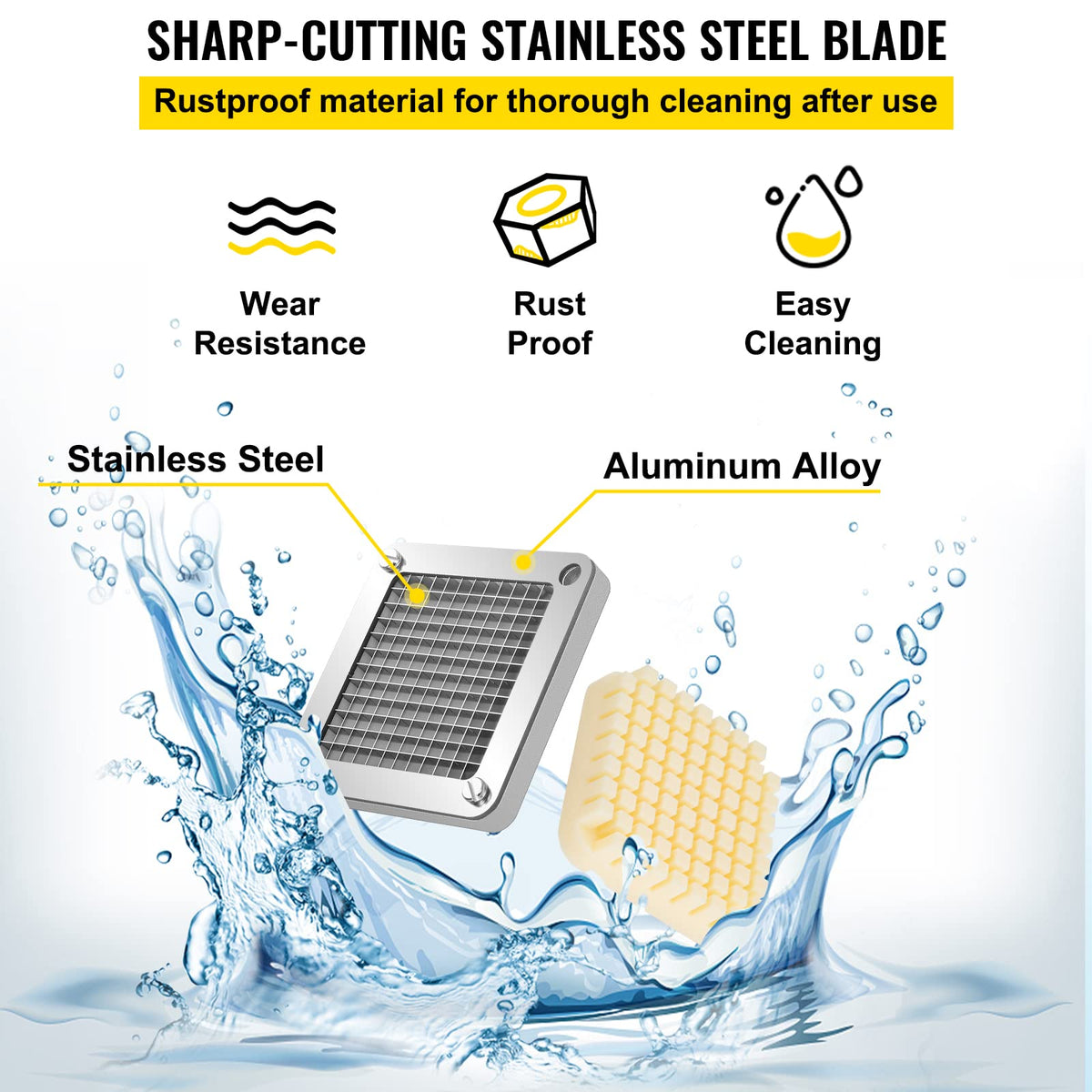 VEVOR rust-proof design eases cleaning and upkeep