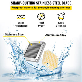 VEVOR rust-proof design eases cleaning and upkeep